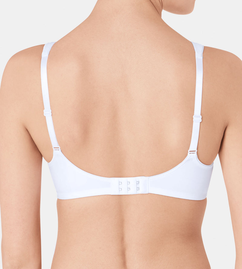 Modern Soft+ Cotton Non Wired Bra - White