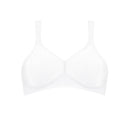 Modern Soft+ Cotton Non Wired Bra - White
