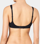 Modern Soft+ Cotton Non Wired Bra - Black