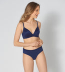 Body Make Up Soft Touch Padded Bra - Navy Blue