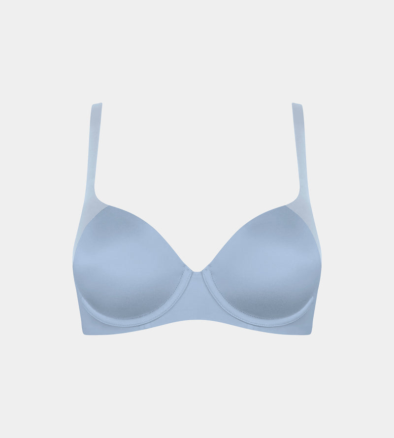 Body Make-Up Soft Touch Wired Padded Bra - Light Blue