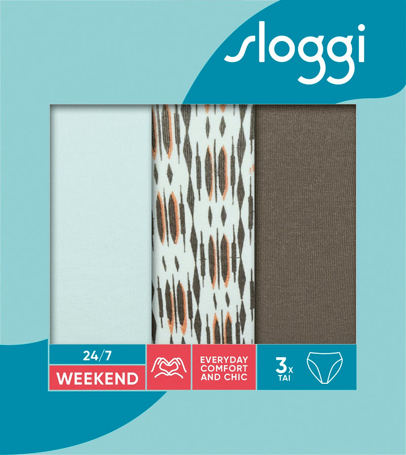 24/7 Weekend Tai 3 Pack - Turquoise Dark Combo