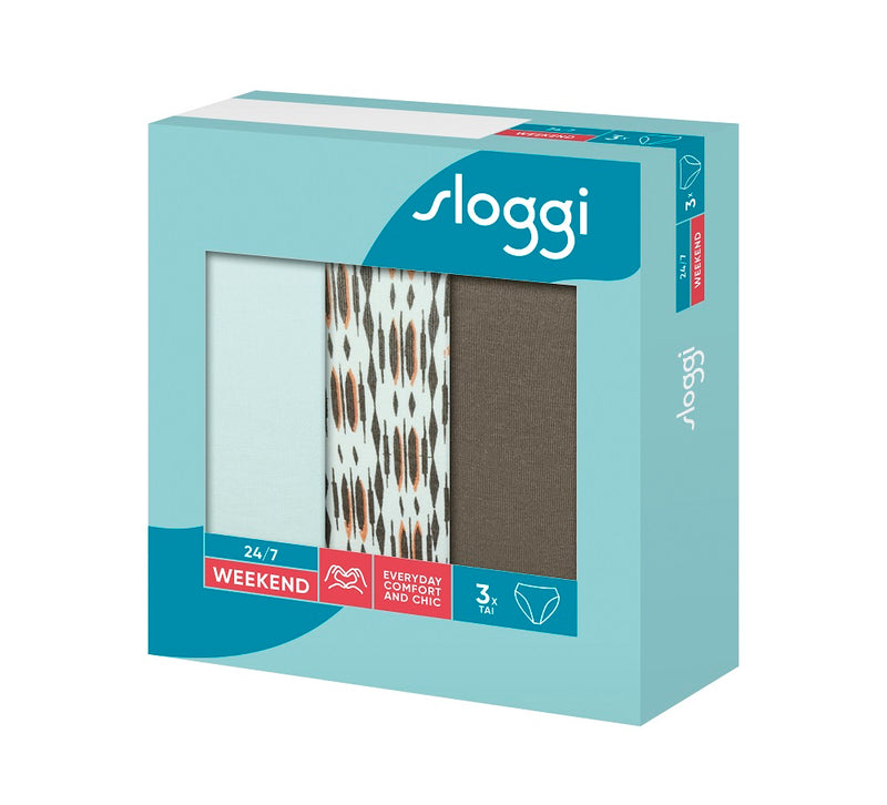 24/7 Weekend Tai 3 Pack - Turquoise Dark Combo