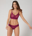 Go AllRound Lace Padded Bra - Dark Wine