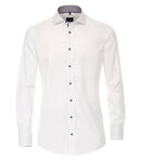 Plain Cut Away City Shirt - White