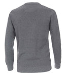 Patterned Crew Neck Jumper - Night Blue