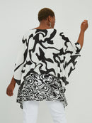 LAYERED BLACK/WHITE TOP - White/black