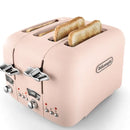 Argento Flora 4-Slice Toaster - Pink