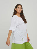 WHITE T SHIRT - White