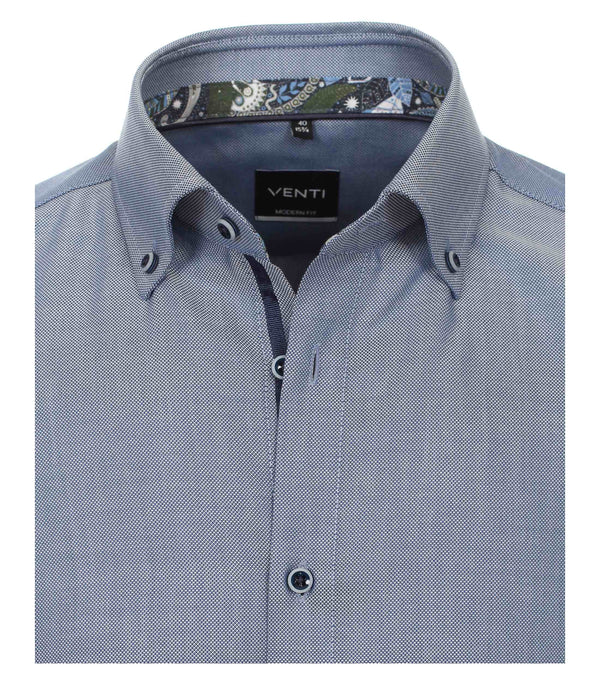 Long Sleeve Plain Shirt - Blue