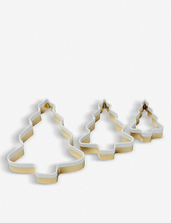 Brass Christmas Tree Set of 3 Cutters
