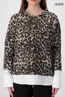 Print Blouse - Brown Print