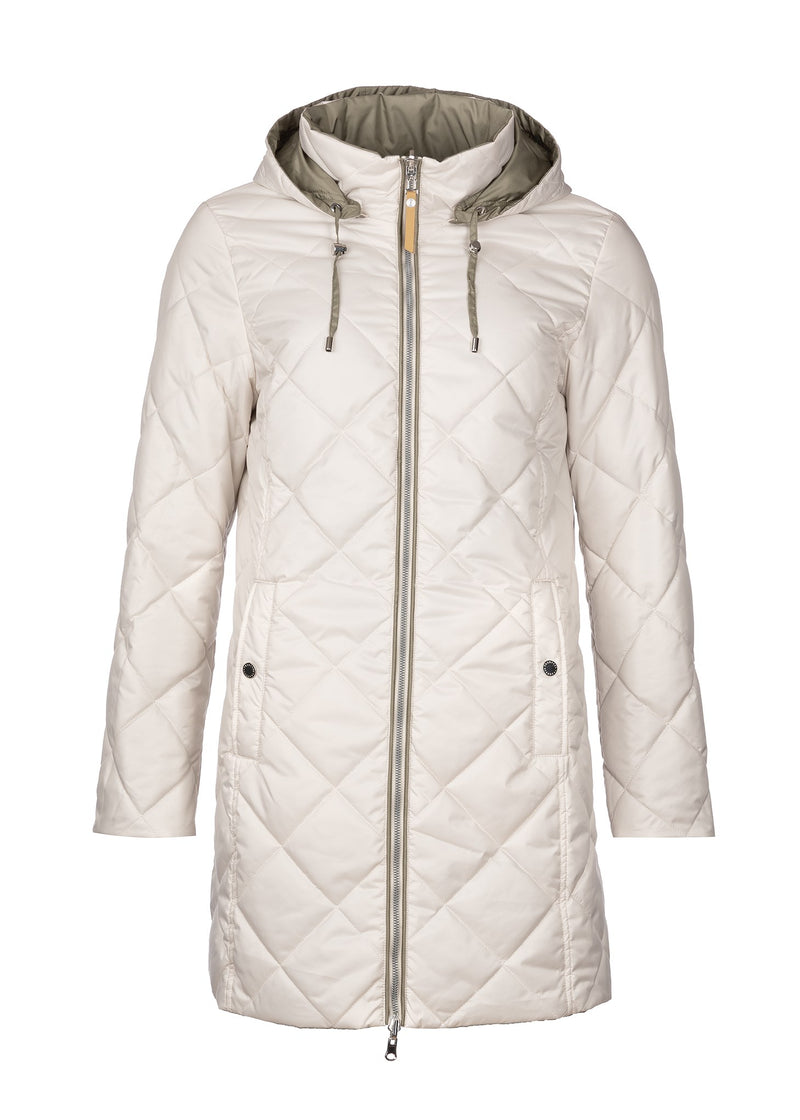 Showerproof Reversible Jacket - Loden Green/cream