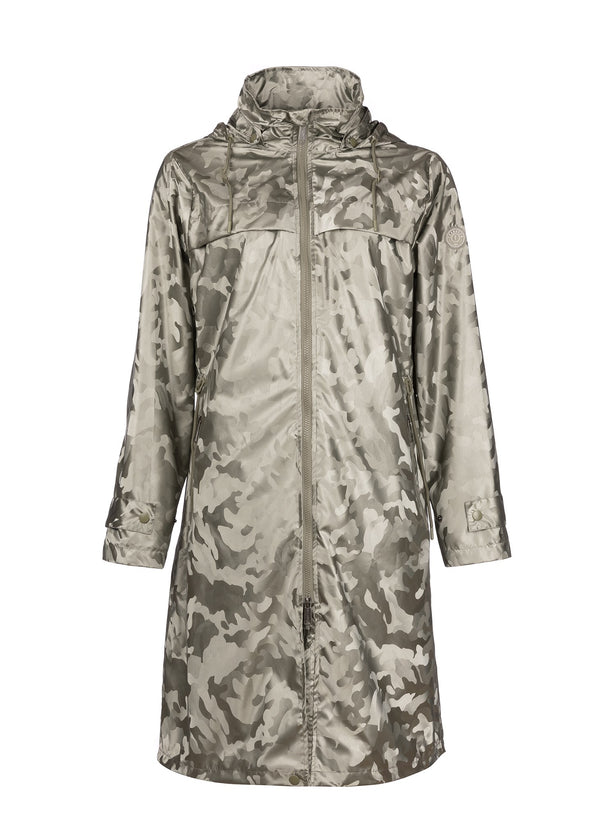Print Showerproof Jacket - Loden Green