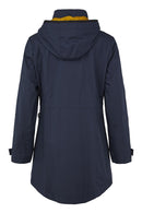 Hooded Showerproof Coat - Navy