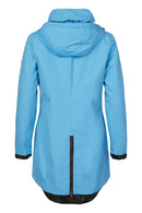 Hooded Showerproof Coat - Pacific Blue