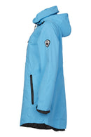 Hooded Showerproof Coat - Pacific Blue