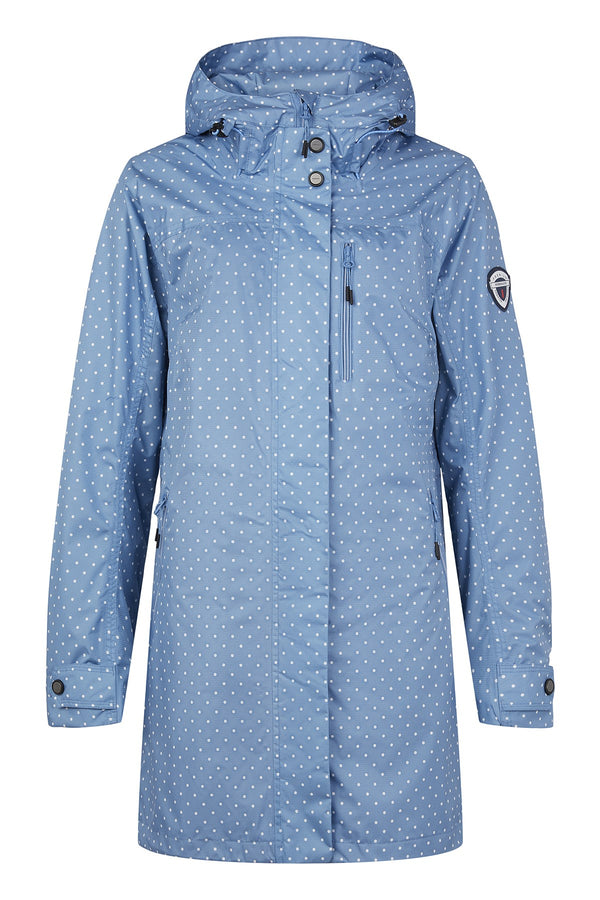 Showerproof Hooded Coat - Blue