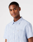 1 Pocket Short Sleeve Shirt - Nautical Blue