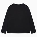 Embroidered Long Sleeve Top - Black