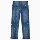 Jeans With Flowers - Blue
