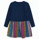 Plush Long Sleeve Dress - Azul