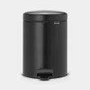 Newlcon 5 Litre Pedal Bin Matt Black