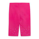 Jersey Capri Leggings - Fuchsia