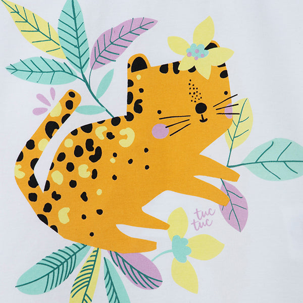 Jersey T-shirt And Capri Leggings - Pink