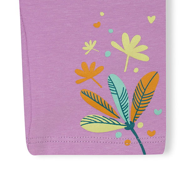 Jersey T-shirt And Capri Leggings - Pink