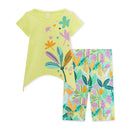 Jersey T-shirt And Capri Leggings - Green