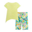 Jersey T-shirt And Capri Leggings - Green