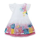 Poplin And Tulle Dress - White