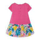 Jersey And Tulle Dress - Pink