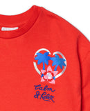 Plush Sweatshirt - Red