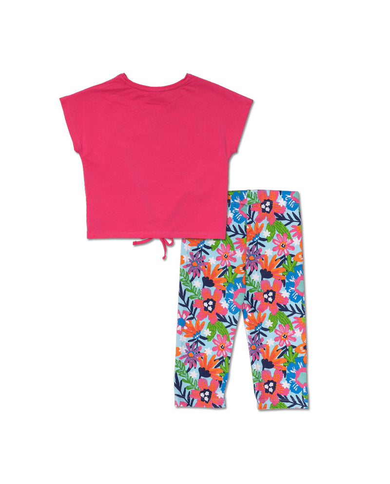 Pirate Jersey T-Shirt & Leggings - Rosa