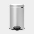 Newlcon 12 Litre Pedal Bin - Metallic Grey