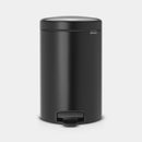 Newlcon 12 Litre Pedal Bin Matt Black