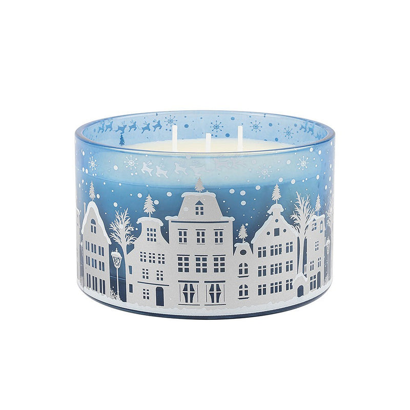 Multiwick Printed Glass Candle - Snow Lily & Amber