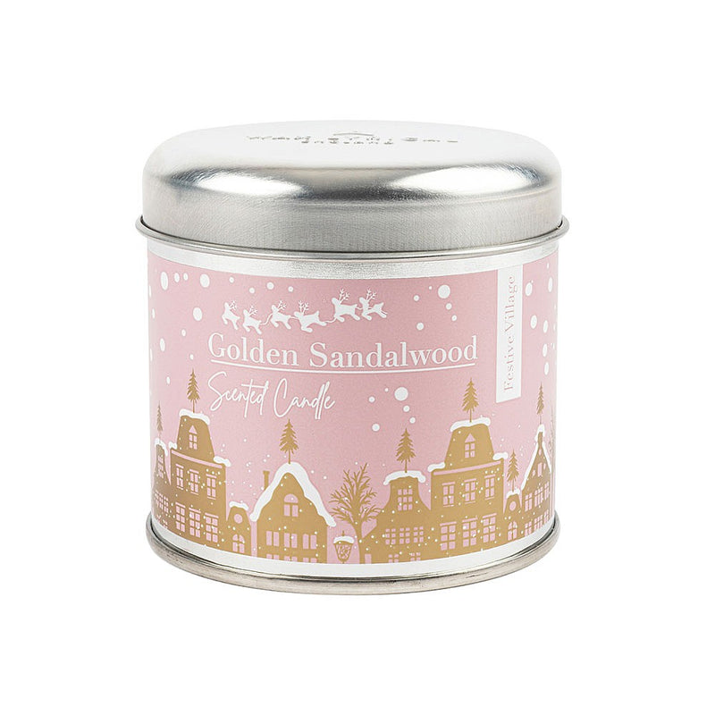 Scented Candle Tin - Golden Sandalwood