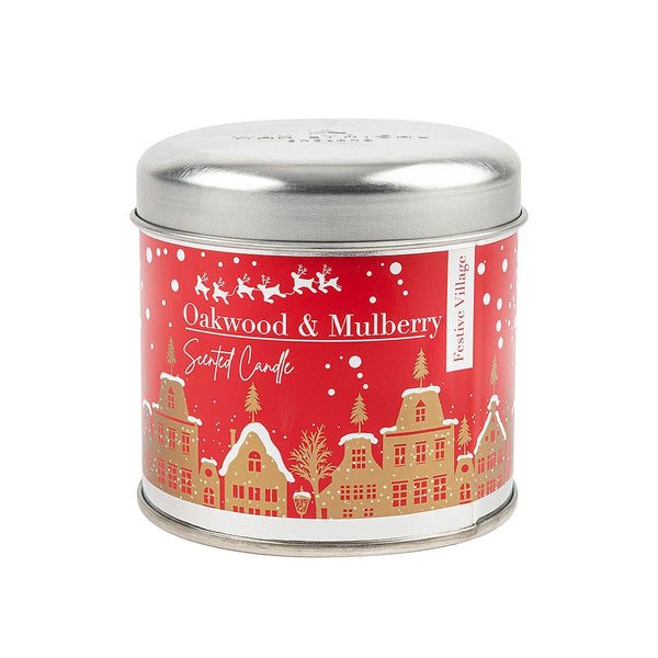 Scented Candle Tin - Oakwood & Mulberry