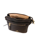 Lille Front Zip Pocket Crossbody - Black