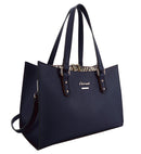 Dagari Ethnic Print Grab Bag - Navy