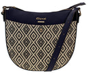 Dagari Curved Top Large Crossbody - Navy