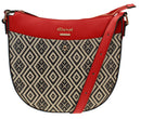 Dagari Curved Top Large Crossbody - Red