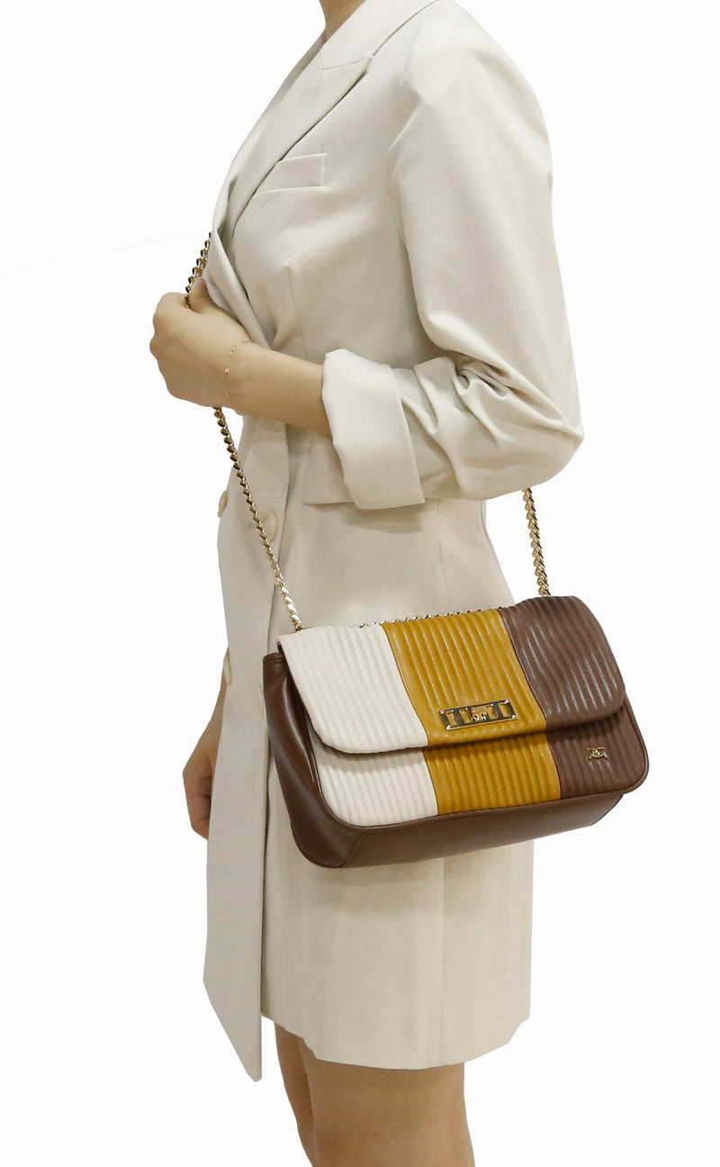 Chain Crossbody Bag - Brown