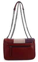 Chain Crossbody Bag - Burgundy