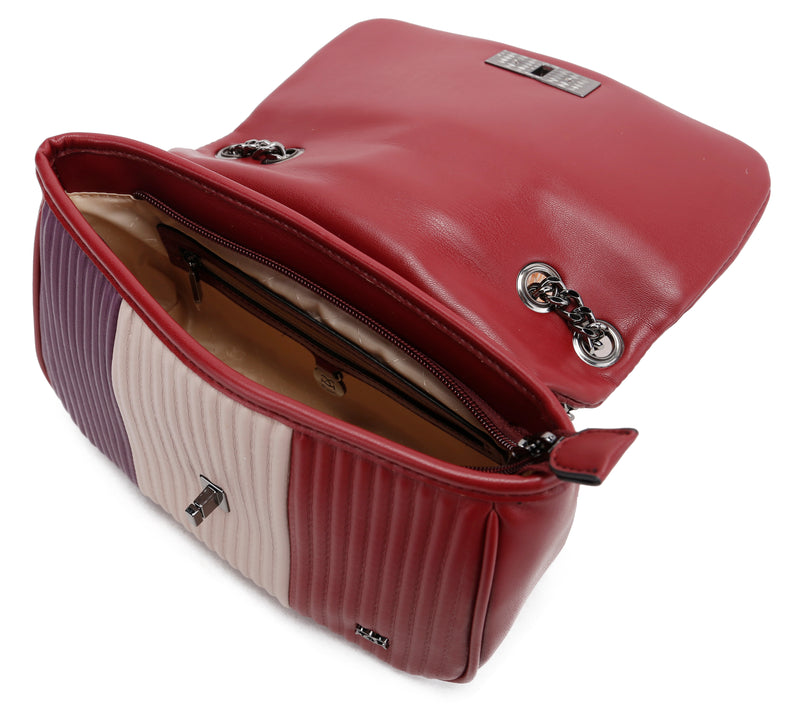 Chain Crossbody Bag - Burgundy