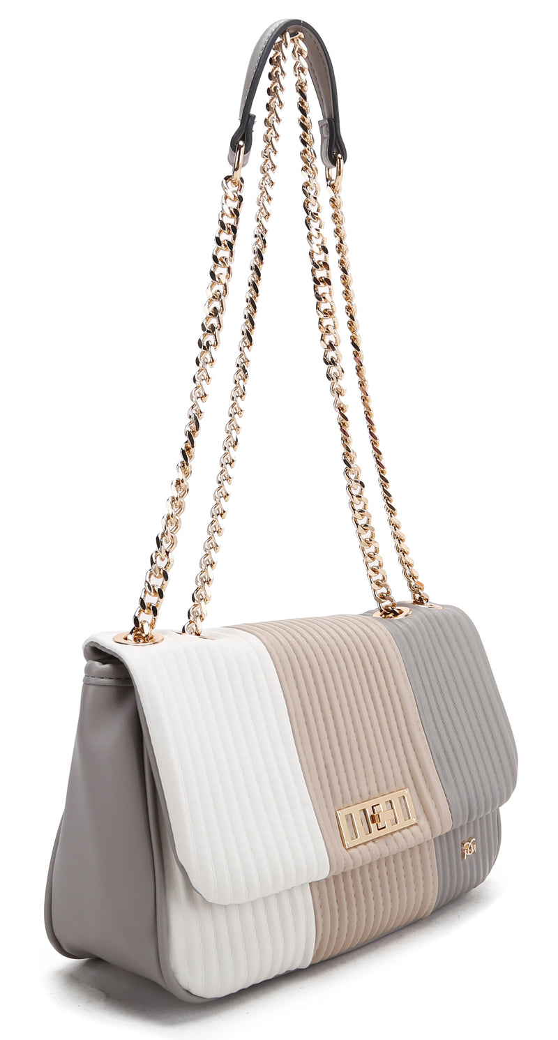 Chain Crossbody Bag - Burgundy