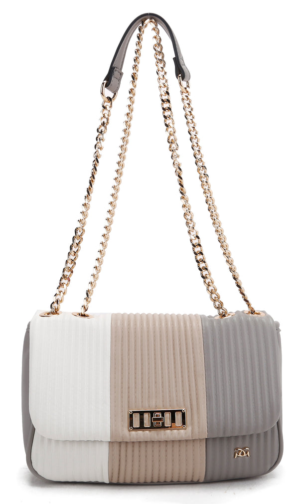 Chain Crossbody Bag - Burgundy